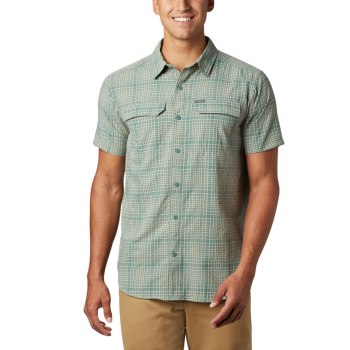 Columbia Silver Ridge Short Sleeve Seersucker, Camisa Verdes Para Hombre | 910675-LFG